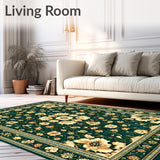 Vintage Floral Tapestry Area(Green)