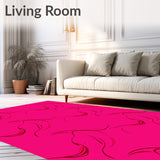 Wavy Ripple Harmonious Tranquil Mesmerizing Captivating Alluring (Pink)