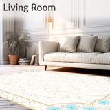 Elegant Trellis Lattice Embellished With Delicate Floral Motifs(Gold)