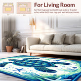 Lively Tropical Wave Aesthetic(Blue)