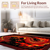 Fiery Kaleidoscope of Dragon Imagery(Red)