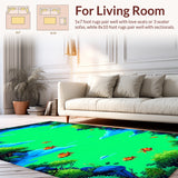 Adventurous Underwater Scene in Green(Green)