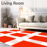 Harvest Checkered with Bold Autumn Hues(Red)