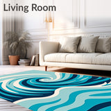 Elegant Sea Surge Masterwork Contemporary(Blue)