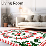 Festive Folk Art Interlocking Motif(Red)