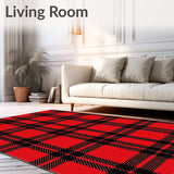 Rustic Farmhouse Yuletide Entrance Welcoming Decoration(Red)