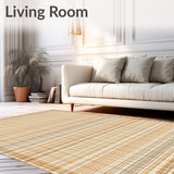 Elegant Checkered Area With Diamond Lattice Design For Home Decor(Beige)