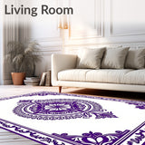 Boho Medallion Ornate Vintage Heirloom Treasure Jewel(Purple)