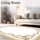 Botanical Vine Scroll with Classic Edge Trim (Gold) - ODIKA