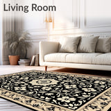 Elegant Boho Floral Design With Muted Earth Tone Accents (Black)