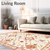 Desert Bloom Area Boho Inspired Geometric Beige(Beige)