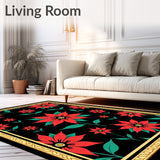 Elegant Poinsettia Blossom Yuletide Accent(Red)