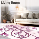 Bloom Cascade Featuring Interlocking Petal Ribbons(Purple)