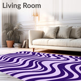 Chevron Wave Textured with Zigzag(Purple)
