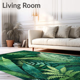 Exotic Greenery Non Slip With Artistic Botanical(Green)
