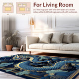 Dynamic Colorful Dragon Imagery(Blue)