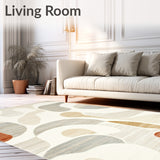 Harmony Hues Area Cream & Beige Non Shedding Accent(Beige)