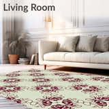 Zermatt Elegant Swirl Medallion Contemporary Shag(Beige)