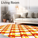 Harvest Plaid Interlocking Lattice with Bold Autumn Tones(Yellow)