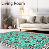 Tile Mosaic with Arabesque Motif(Blue)