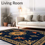 Esoteric Astrology Symbol Floor Covering(Blue)