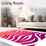 Sunset Cascade Ombre Waves Contemporary Artistic (Orange) - ODIKA