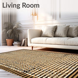 Contemporary Animal Print Beige Brown Viscose Inspired(Beige)