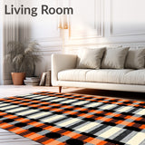 Rustic Farmhouse Plaid with Traditional Country Styling(Orange)