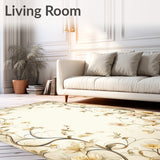 Bloom Harmony Beige Area Floral Serenity Low Pile(Beige)