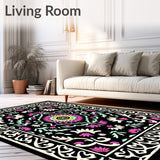 Verdant Tapestry Elaborate Intricate Detailed Exquisite (Black) - ODIKA