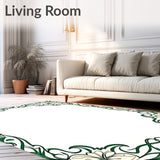 Elegant Botanical Vine Flourish (Green) - ODIKA