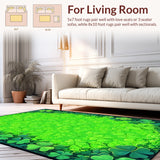 Inviting Natural Floor Accent(Green)