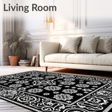 Vintage Winter Medallion Design Holiday Celebration(Black)