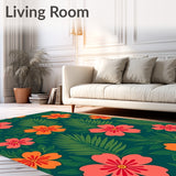 Tropical Hibiscus Welcome with Exotic Bloom (Green)