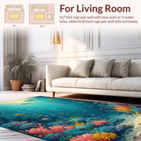 Kids Ocean Life Area Playful Sea Creature(Blue)