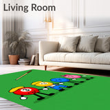 Playful Cartoon Billiard Balls Characters(Green)