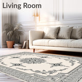 Capitola Medallion Interlocking Scrollwork Design(Beige)