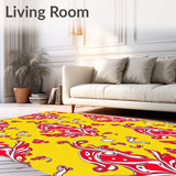 Vibrant Blossom Paisley Artistic Decorative(Yellow)