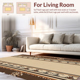 Ultra Soft Area Rug, Non Slip, Stain Resistant, Washable Area Rugs for Living Room, Bedroom, Bass Fishing Wildlife(Beige)