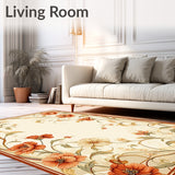 Art Nouveau Inspired Non Slip Boho(Beige)