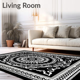 Boho Medallion Ornate Decorative Design (Black)