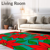 Poinsettia Blossom with Elegant Floral Holiday Arrangement(Red)