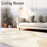 Modern Minimalist Knot Design Area With Wave(Beige)