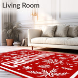 Joyful Winter Greeting Entryway Layered Seasonal(Red)