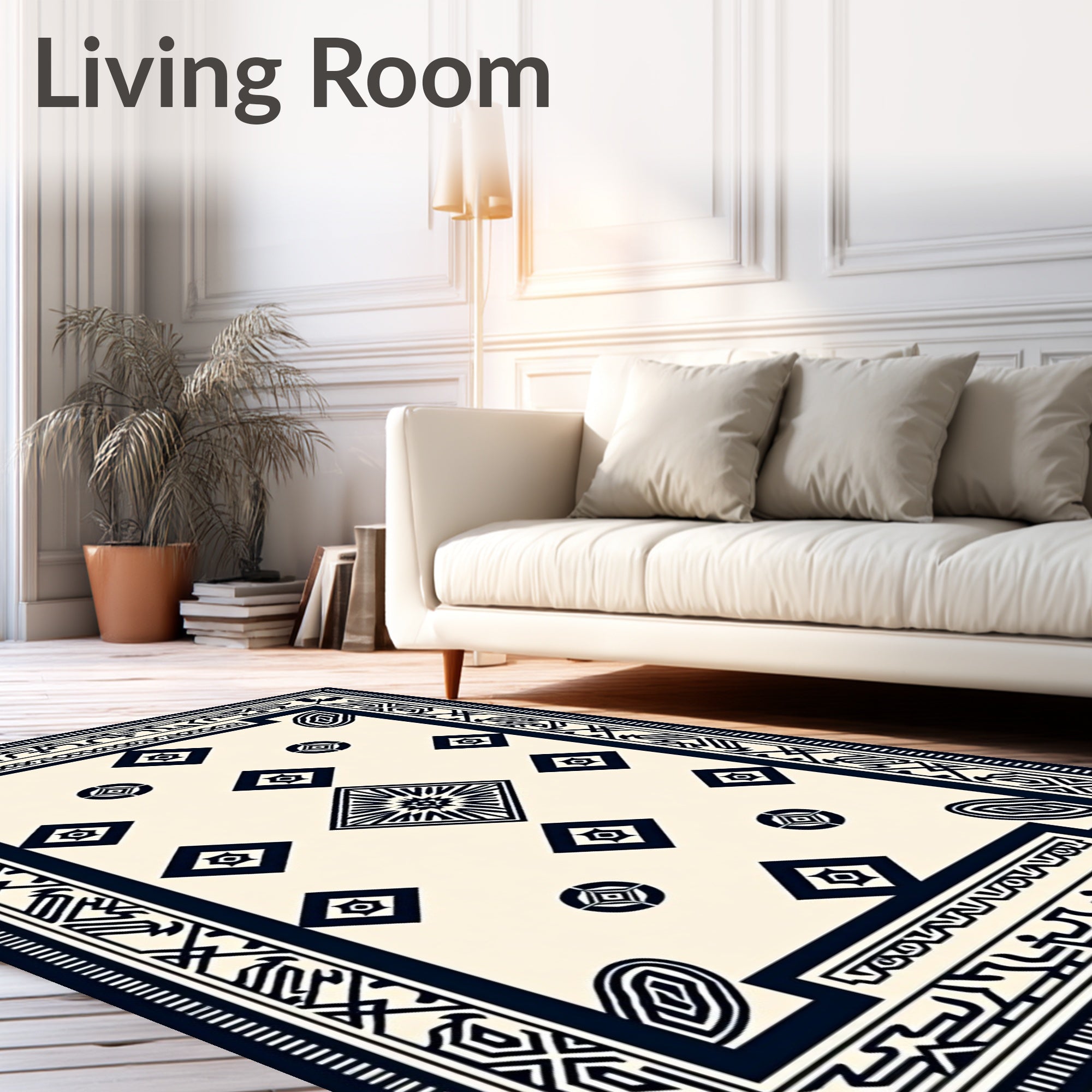 with Traditional Aztec Inspired (Beige) - ODIKA