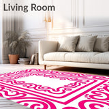 Luxurious Swirl Elegant Vibrant Contemporary Decorative (Pink) - ODIKA