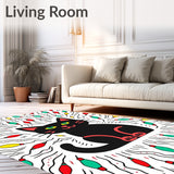 Festive Cat with Twinkling Bulb and Playful Details(Black)