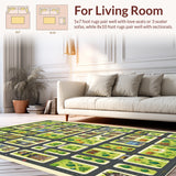 Vibrant City Map Play Design(Green)