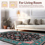 Rustic Black Geometric Tapestry(Black)