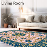 Heritage Filigree Design with Blooming Petals and Foliage (Pink)